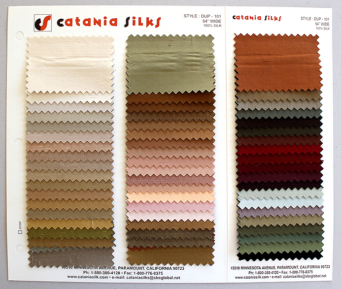 DUP 101 - SOLID fabric collection cover - Catania Silks